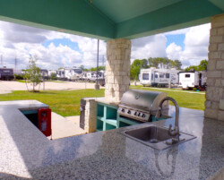 Houston rv park rv resort outdoor kitchen